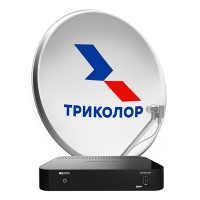 Комплект для просмотра ТВ от Триколора с двухтюнерным приёмником General Satellite